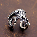 Heavy Metal Satan Baphomet Goat Skull Ring