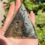 Pyrite Pyramid Quartz Crystals Healing Energy Stones