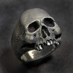 Gothic Punk Satanic Devil Skull Ring Vintage Steampunk