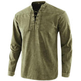 Knight Medieval Tunic Vintage Lace Up Renaissance Roman Shirts Halloween Costume