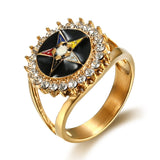 Magicun trendy order of the eastern star masonic oes rings