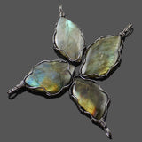 Irregular Raw Stone Labradorite Natural Stones Healing Reiki Pendant