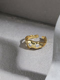 Sterling Silver Ring Korean Design  Zircon Gold Rings