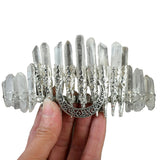 Quartz Crown Raw Crysta lHeadbands Vintage Metal Hair Hoop