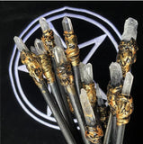 White crystal magic wand amethyst scepter witch magic scepter wand