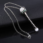 Godmother Witch Magic Wand Necklace Pendant