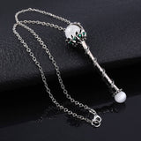 Godmother Witch Magic Wand Necklace Pendant