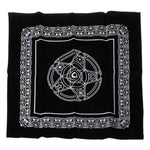 Triple Moon Pentagrams Pagan Altar Cloth Flannel Tarots Cloth