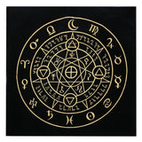 Triple Moon Pentagrams Pagan Altar Cloth Flannel Tarots Cloth