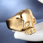 Gothic High Quality Gold/Black/Silver Color Skull Ring