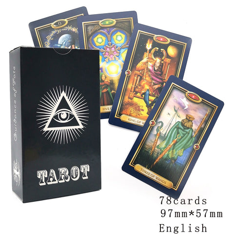 Tarot Cards for Beginners With Guid .Gilded Deck Tarot. Oracle Divination.Oracle Cards