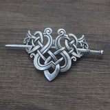 Norse Viking hair clip barrette celtic viking knot wicca vintage Hairpin Wedding Accessories