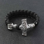 Norse Viking Thor Mjolnir Hammer Amulet Runes Bangles Gift