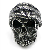 Gothic Punk Satanic Devil Skull Ring Vintage Steampunk