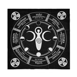 Triple Moon Pentagrams Pagan Altar Cloth Flannel Tarots Cloth