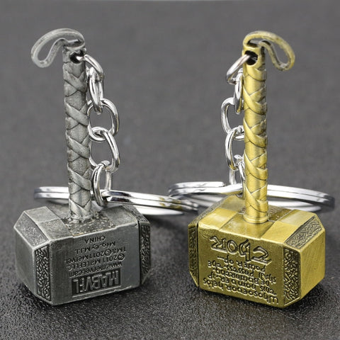 Thor Hammer Keychain Mjolnir Keyring Key Chain Ring Viking Odin Norse Mythology Weapon Nordic