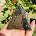 Pyrite Pyramid Quartz Crystals Healing Energy Stones