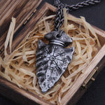 Helm of Awe Viking Vegvisir  Viking spear Pendant Necklace