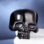 Gothic High Quality Gold/Black/Silver Color Skull Ring