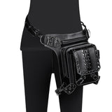 Women Waist Bag Gothic Fanny Packs Motorcycle Hip Leg Bag