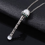 Godmother Witch Magic Wand Necklace Pendant