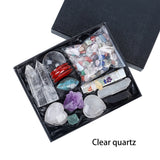 Magic wand Chakra Stone Collection  Reiki Crystal Crafts with gifts box crystal chakra wand