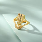 Vintage Nefertiti Goddess Ring Sliver Color Stainless Steel Queen Ring Couple Rings