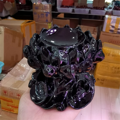 Lotus Resin Crystal Ball Base Ornaments Crafts Magic Sphere Holder Beautifully Collectables Office Home Decorations