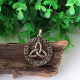 New Magicun Viking~Mens Trinity Triquetra Pendant Necklace Irish Jewelry Necklace Women Men Collier