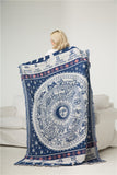 Modern Flannel Throw Blanket  Print Keep Warm  cloth carpet