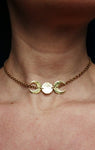 Moon Phase Choker Necklace Witch Jewellery Simple Moon Choker Minimalist Choker Wiccan Jewelry Pagan Girl Gift