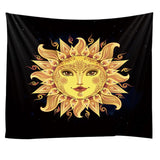 Moon Tapestry Wall Hanging Astrology Divination The Goddess Of Flowers And The Tarot Card Bedspread Beach Mat