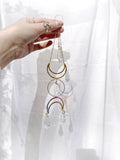 Multiple styles Witch Bells Crescent Moon Celestial Suncatcher Rainbow Maker Windows Hanging Door Hanging Banish Evil Home gift