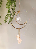 Multiple styles Witch Bells Crescent Moon Celestial Suncatcher Rainbow Maker Windows Hanging Door Hanging Banish Evil Home gift