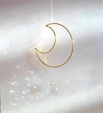 Multiple styles Witch Bells Crescent Moon Celestial Suncatcher Rainbow Maker Windows Hanging Door Hanging Banish Evil Home gift