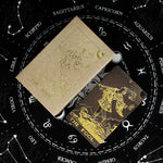 Golden Foil Tarot Black Flip Table Game Divination Mysterious Tarot Card