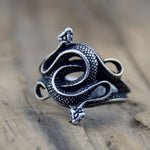 Mystical Gothic Snake Open Adjustable Ring Pagan Witch Serpent Ring Spirit Occult Jewelry