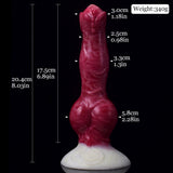 NNSX Big Knot Dog Dildo with Suction Cup for Women Sexy Toys Animal Glossy Swirly Patterns Flexible Anal Plug Silicone Sex Shop|Dildos|