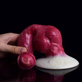 NNSX Big Knot Dog Dildo with Suction Cup for Women Sexy Toys Animal Glossy Swirly Patterns Flexible Anal Plug Silicone Sex Shop|Dildos|