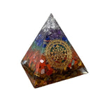 Natural Fluorite Crystal Pyramid Quartz Healing Stone Chakra Orgonite Reiki Crystal Altar Props Gem Stone Borad game