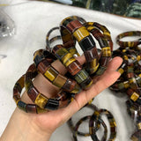 Natural Tiger Eye Stone Beads Bracelet Natural Gemstone Jewelry Bangle for Women for Man for Gift Wholesale !