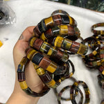 Natural Tiger Eye Stone Beads Bracelet Natural Gemstone Jewelry Bangle for Women for Man for Gift Wholesale !