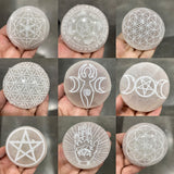 Natural Stones Witch Stone | Reiki Chakra Palm Stones | Crystals Healing Witches - Stones