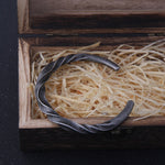 New Arrival Iron color Vikings Bangle with wooden box as gift style 2