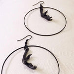 BLACK Gothic Basilisk The Beast Comes At Night Earrings Moon Dangle Claw Witch Creativity Punk Jewelry Gift Women Halloween