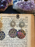 New Design~Iridescent Rainbow Sacred Geometry Rainbow Holographic Earrings