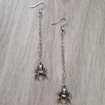 Goth Long Chain Spider Earrings Jewellery Rock Grunge Horror Creative Punk Charm Beautiful Fashion   Halloween