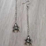 Goth Long Chain Spider Earrings Jewellery Rock Grunge Horror Creative Punk Charm Beautiful Fashion   Halloween