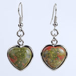 Earrings Natural Stones Crystals | Natural Stone Pendant Earrings - New Natural Stone