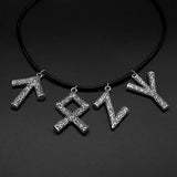 New Magicun Viking~Nordic Alphabet Rune Pendant Necklace Women Man Viking Glamour Pendant